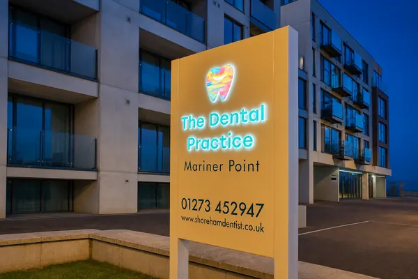 The Dental Practice Mariner Point totem sign